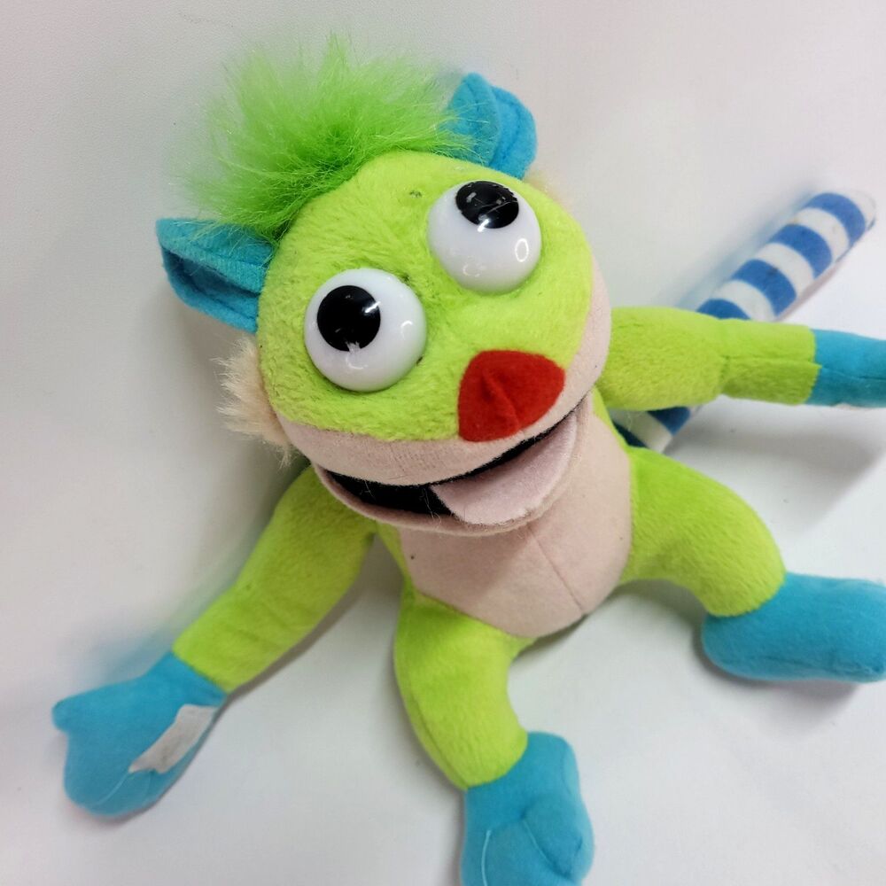 Treelo Lemur Vtg Plush 7" Toy Bear and The Big Blue House Jim Henson Mattel 1999
